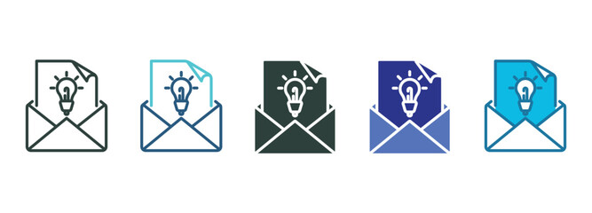 Suggestion System Icon Set Multiple Style Of