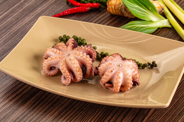 Gourmet Boiled octopus in the bowl