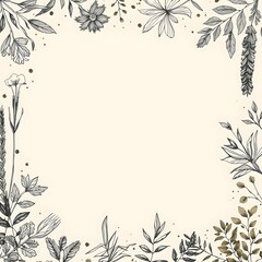 Black Gold Botanical Frame