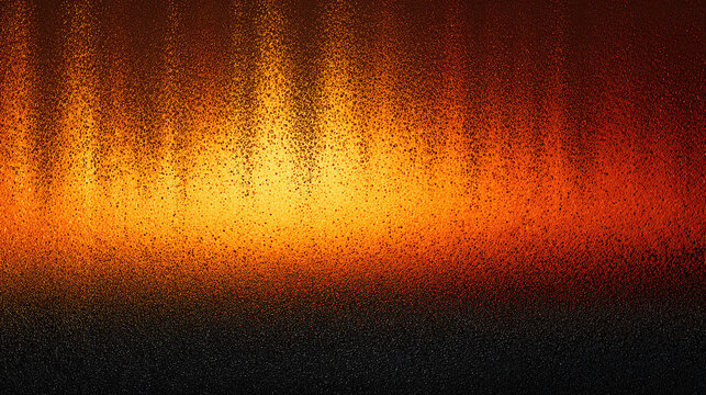 Fiery abstract image, reminiscent of flames or intense heat and energy. It features a textured surface, and the colors transition from dark to vibrant shades of orange and red.