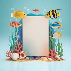 Stylish 3D Invitation Card Mockup for Modern Events