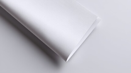 Smooth White Paper Texture with Subtle Shadows for Creative Backgrounds or Mockups in Design Projects and Art Applications