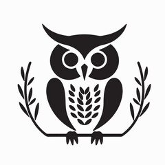 Owl Logo Vector Icon Template Vector on white background