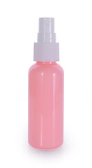 plastic spray bottle isolated on white background.