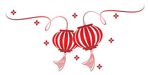 lanterns for Chinese New Year decoration vector.eps