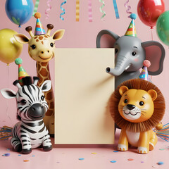 Soft Light 3D Invitation Card Mockup Presentation