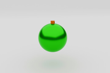 green christmas ball
