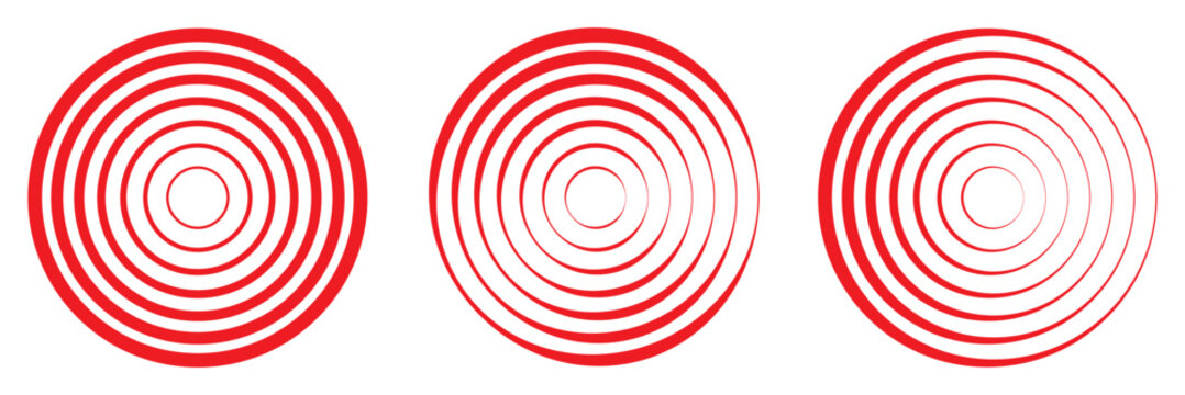 different blue concentric circles icon vector illustration isolated on transparent background. radar signal or vibration elements. sonar or sound wave ring collection. sound wave rings collections.