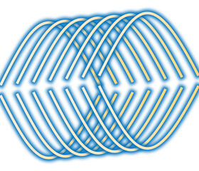 Abstract Repeating Loop Lines PNG | Optical Wave Pattern Design