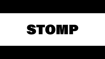 Dynamic Stomp Typography