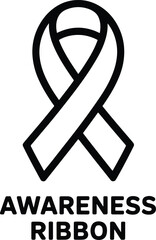 Awareness Ribbon Symbol for Support and Solidarity