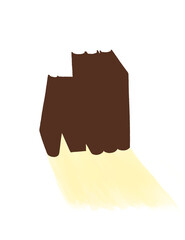 縦に立てて並んだ分厚い本　シルエット