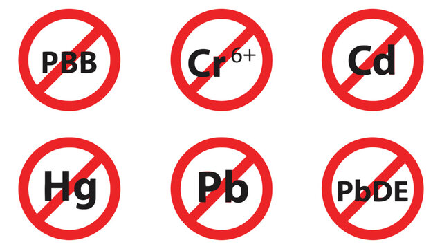 Restriction symbols for hazardous chemicals and toxins