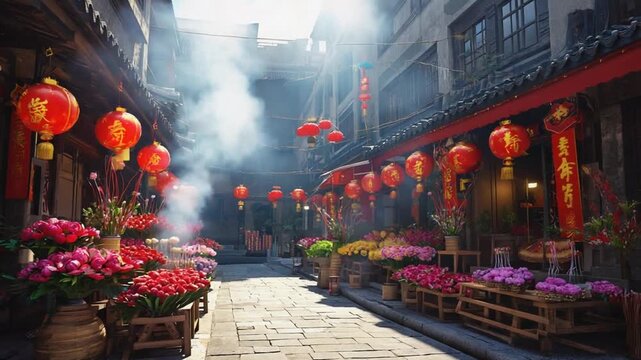 Chinese New Year celebration in Hong Kong.