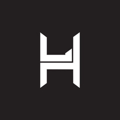 Letter LH logo vector icon template inspiration.