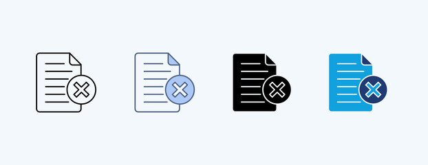 Paperless Multiple Icon Illustration Vector