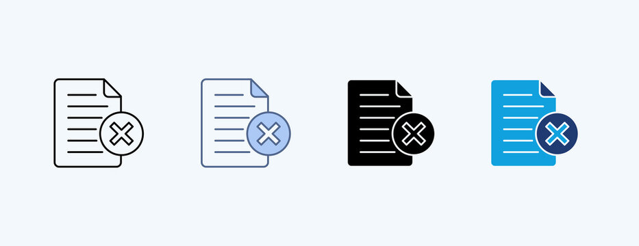 Paperless Multiple Icon Illustration Vector