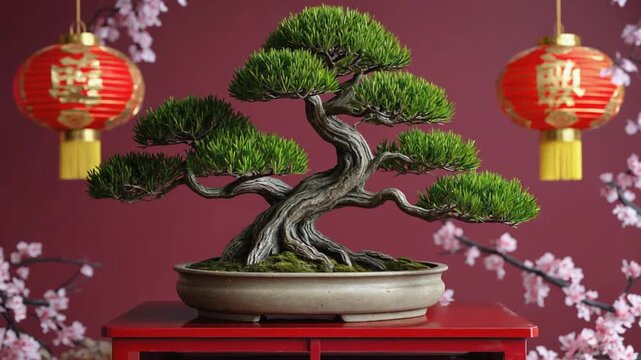 Bonsai for the Chinese New Year.