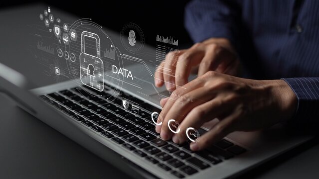 Cyber security protection and cyber security strategies against cyber threats, system hacks, digital breaches, network attacks, and safeguarding data with strong cyber security infrastructure. Muxer - Powered by Adobe