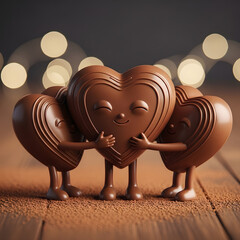 Sweet Hug Day Vector