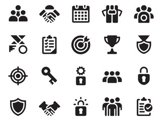 Business icons collection graphic design elements for your projects