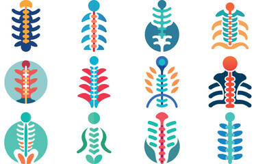 Human Anatomy Icon Set Featuring Heart, Liver, Kidney, Lungs, Intestine, Digestive System, Muscular System, Nervous System and Internal Organs &ndash; Flat Medical Vector Illustration for Healthcare, Educat