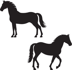 silhouette of a horse ,horse silhouette vector ,horse, animal, silhouette, farm, illustration, running, stallion, horses, art, sport, tail, race, outline, equine, nature, vector, black, animals, mamma