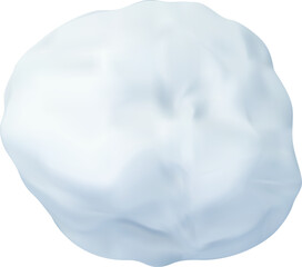 Fototapeta premium Snowball forming a cool winter element composition