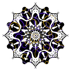 Radius Track No.5.Features striking colors, perfect for textiles and all types of art.