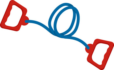 Resistance band with handles for fitness training exercise