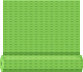 Green dotted pattern unrolling background or texture