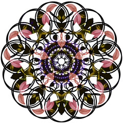 Radius Track No.2.Features striking colors, perfect for textiles and all types of art.