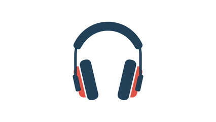 Winter headphones icon, cold season audio accessory, modern listening device, png file, isolated on white
