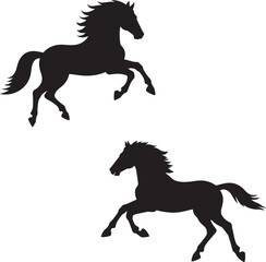 silhouette of a horse ,horse silhouette vector ,horse, animal, silhouette, farm, illustration, running, stallion, horses, art, sport, tail, race, outline, equine, nature, vector, black, animals, mamma