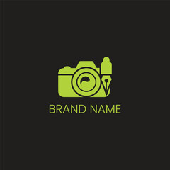 Creative Photography and Writing Logo Concept