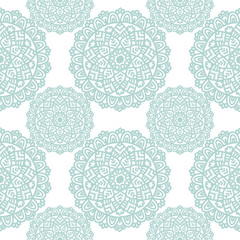 seamless pattern, black and white, monochrome, mandala, floral, lotus flower, repeating background, ornamental, decorative, oriental, Indian, ethnic, tribal, bohemian, boho, wallpaper, textile design,