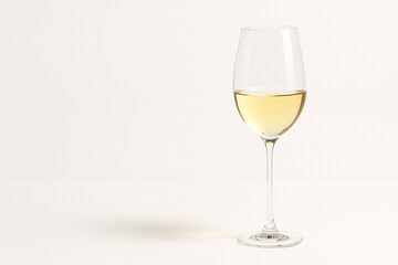 白ワインの背景素材　左側に余白