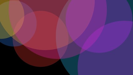 Abstract Colorful Overlapping Circles Modern Design Background Isolated background