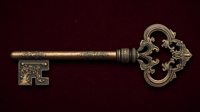 old key in keyhole
