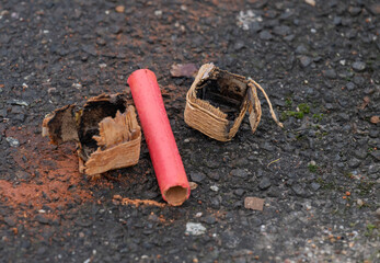 Silvester Feuerwerksm&uuml;ll nach der Silvesternacht 
