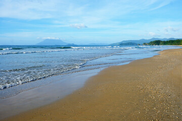 Long Beach, San Vicente, Palawan, Philippines at low tide