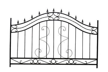 metal fence isolated