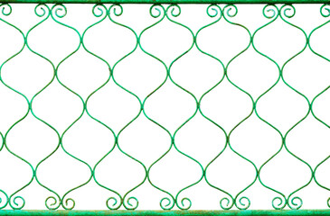 metal fence isolated