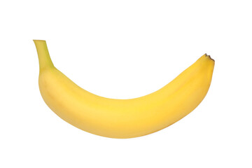 Sweet banana isolated on white background.