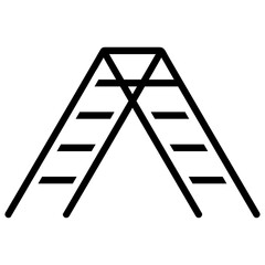 Step Ladder Glyph Icon