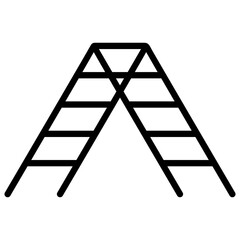 Step Ladder Outline Icon