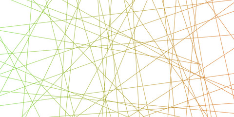 Abstract green lines with white background. Creative and geometric rectangle shape with white paper texture design.  Geometric lines pattern transparent background. Black and white abstract random.