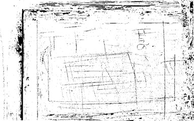 Black and white grunge urban texture vector with copy space. Abstract illustration surface dust and rough dirty wall background with empty template.