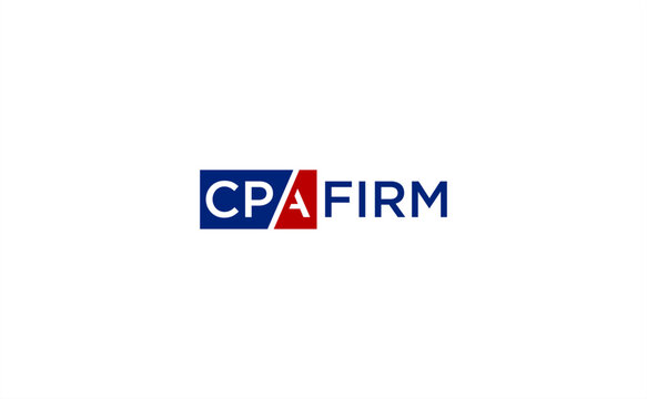 CPA firm logo vector design for accounting finance audit and professional consulting business branding identity with modern corporate typography