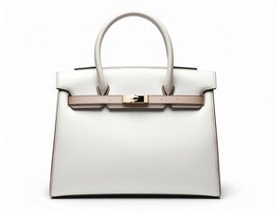 Ultra-high-resolution product advertising image of a premium bag, front view, perfectly centered, isolated on seamless white background, clean studio lighting highlighting fabric and stitching details